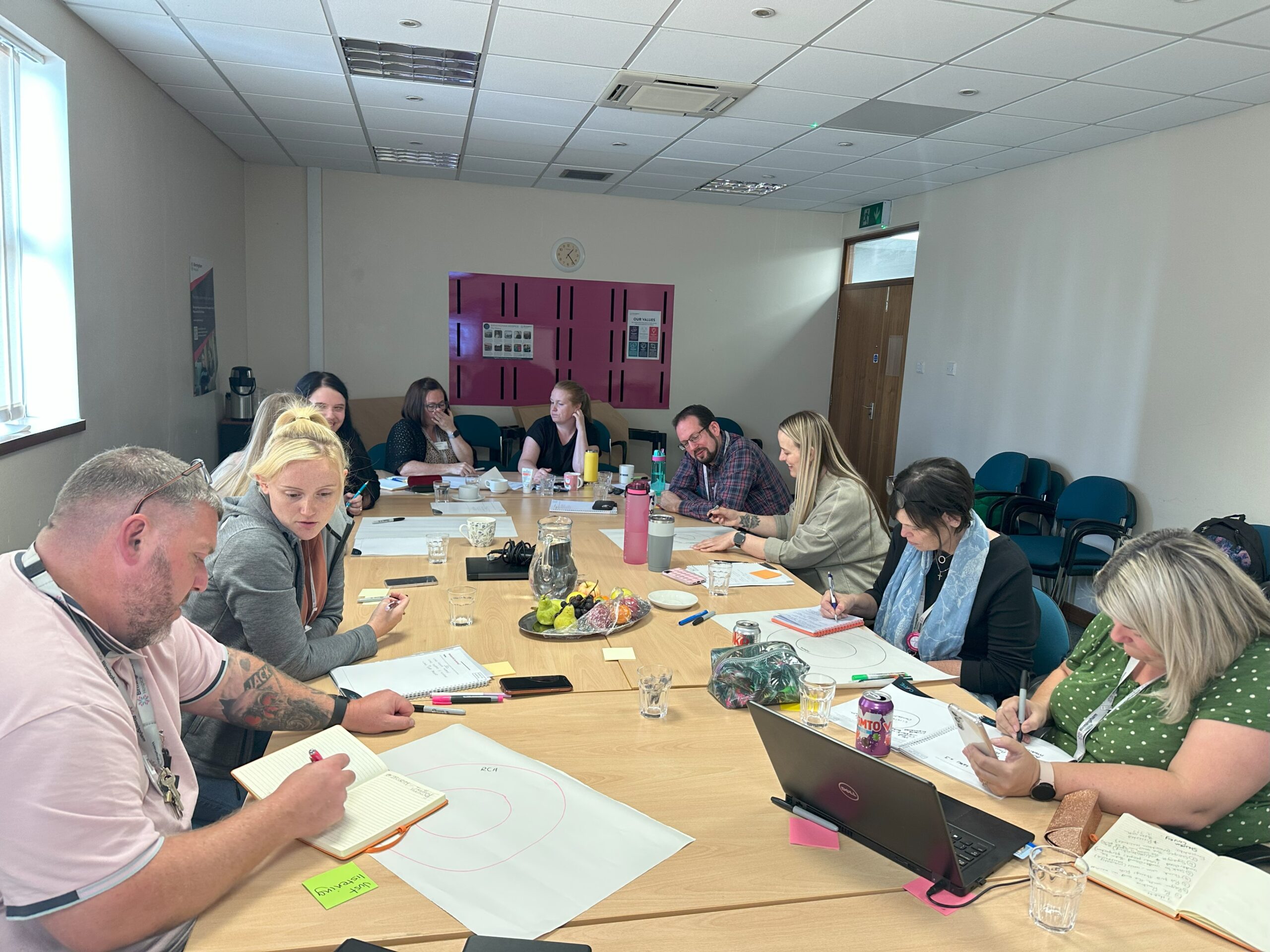 Birmingham Hospice managers taking part in a CAPE workshop